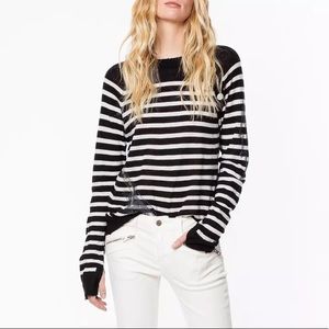 Zadig and Voltaire reglis stripe sweater